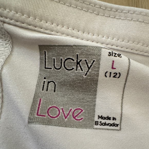 Lucky in Love tennis pickleball Pleated Skort Skirt striped - sz Large L 12 - Picture 5 of 7